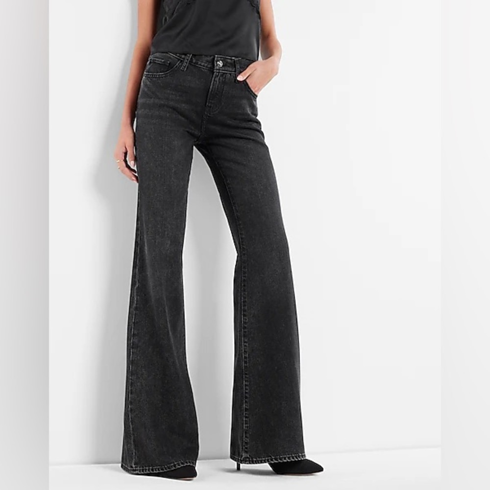 Express 70s midrise flare Jean